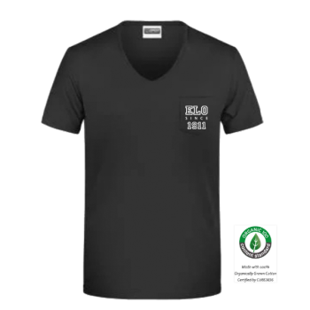 Preview: Organic Herren T-Shirt mit Tasche auf der Brust