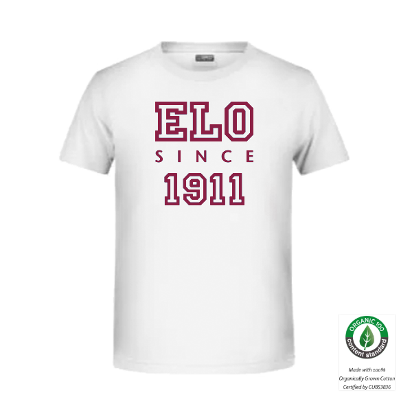 Boys Basic T-Shirt weiß/orange